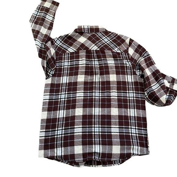 Alpine Design Mens Size Medium NEW Brown Brushed Flannel Button Down Shirt - Picture 5 of 7